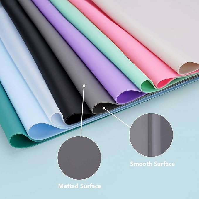 Extra Large Silicone Mats for Countertop, 28" by 20" Multipurpose Mat, Counter Table Protector, Desk Saver Pad, Placemat Nonstick Nonskid Heat-Resistant Pad, Semitransparent