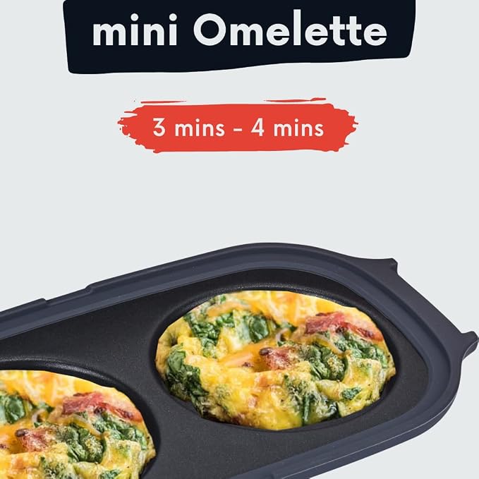 MACONEE Microwave Egg Fryer & Crisper Pan - Egg Cooker/Poacher for Sandwiches, Maker for 2 Eggs. 10inch Universal Crisper Pan/Cookware for Crispy Reheat of Pizza, Nuggets. Dishwasher-Safe & BPA-free.