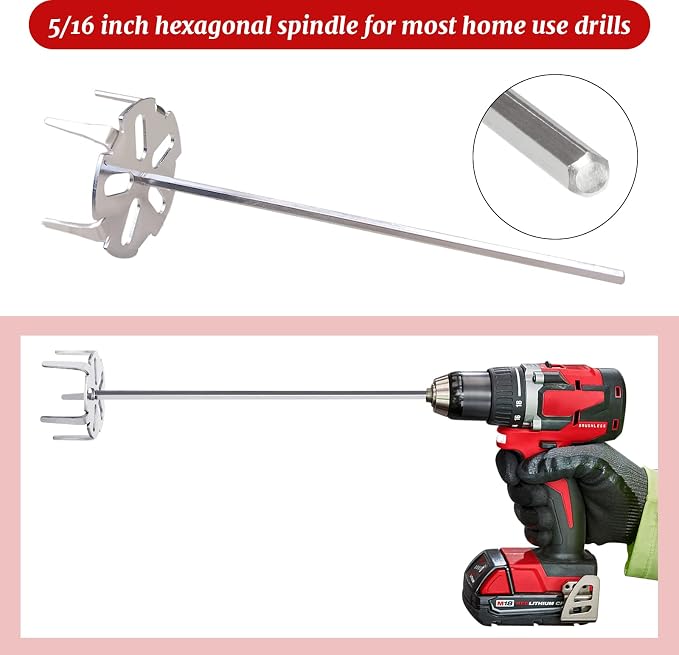 3 Inch Pork Puller Tool,304 Stainless Steel Pulled Pork Shredder Used with Standard Hand Drill,Meat Shredder for Drill for Beef,Chicken,Potato Masher and Tamale Meat