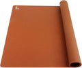 Super Kitchen Food Grade Silicone Extra Large Pastry Mat Baking Mat | 23.4 By 15.6 Kitchen Table/Countertop Protector/Non Stick Pastry Baking Placemats Silicone Pad Crafts Inches Chocolate