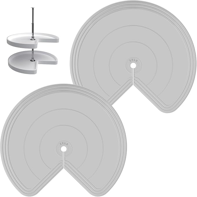 Lazy Susan Shelf Liner,Silicone Lazy Susan Liners for 28in Kitchen Turntables – Non-Slip and Heat-Resistant for Added Convenience 2PCS