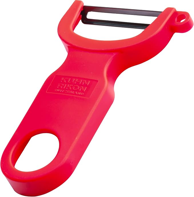KUHH RIKON, Red Original Swiss Peeler, Set of 1
