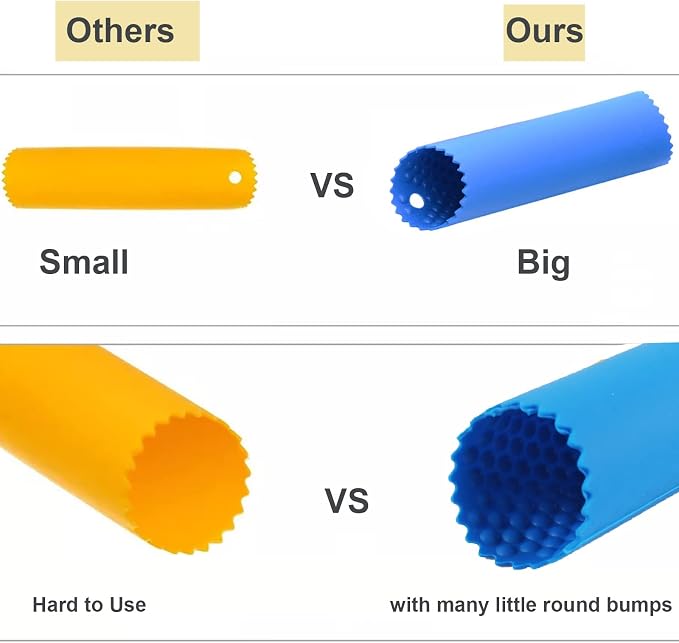 Garlic Peeler Tube, Silicone Garlic Roller, Easy to Peel Garlic Cloves, Useful Kitchen Tool for Garlic(3colors)