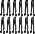 Small Serving Tongs, Mini Stainless Steel Sugar Tongs for Ice, Candy, Appetizers, Charcuterie, Kitchen Serving Utensils, Black