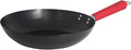 IMUSA USA Inch, Red PAN-10046 12" Nonstick Carbon Steel Wok, Handle | Hanging Ring, Ideal for Stir-Frying, Great for Cooking a Variety of Dishes