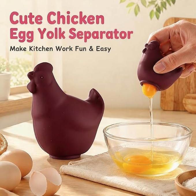 Silicone Egg Yolk Separator | Food Grade, Dishwasher Safe, Baking Tool