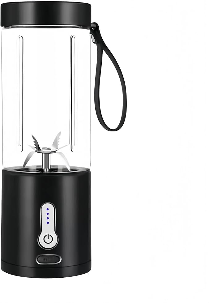 530ML Powerful Portable Blender for Smoothies Shakes USB Type-C Rechargeable Food Processor Fruit Mixer Machine Mini Juicer Blender Cup