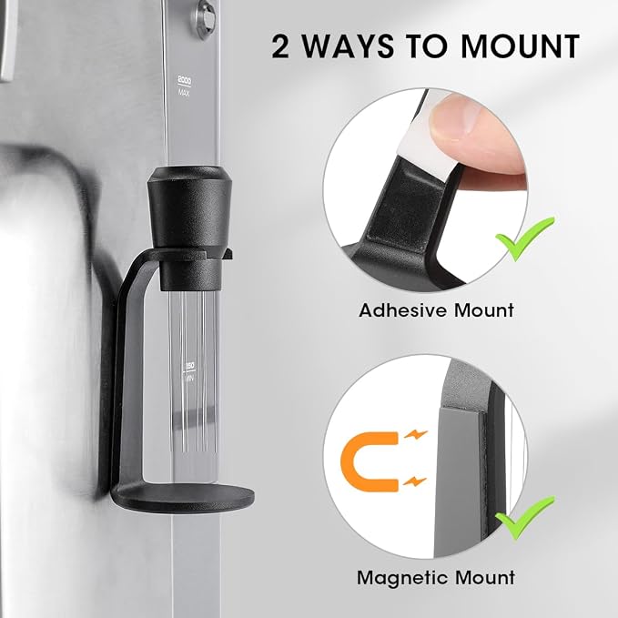 Aieve WDT Tool Espresso, Magnetic Coffee Distribution Tool Compatible with Ninja Luxe Cafe, 10 Needle Coffee Stirrer for Breville Barista Espresso Accessories (Magnetic & Adhesive Mount)