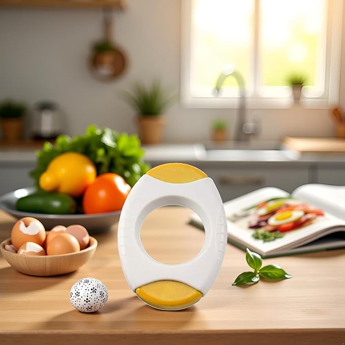 Yellow Egg Cracker Tool, Shell Opener Topper Cutter Separator for Quickly Cutting Off Tops of Eggs, Kitchen Gadgets Scissors