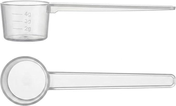 5 Gram Measuring Scoop for Creatine, Protein Powder, Cooking, 2 Pack, BPA-Free Food Grade Plastic, with 2g, 3g, 4g Scale Markings