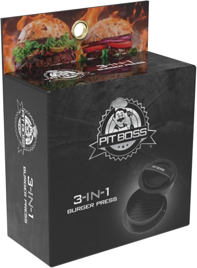 Pit Boss 3-In-1 Burger Press, Black