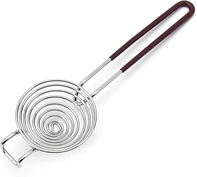 Egg White Separator, Egg Yolk White Separator, Stainless Steel Egg Separator Spiral Yolk Separator, Egg Divider Kitchen Tool for Baking Cake, Kitchen Gadget Cooking/Baker Tool (Brown)