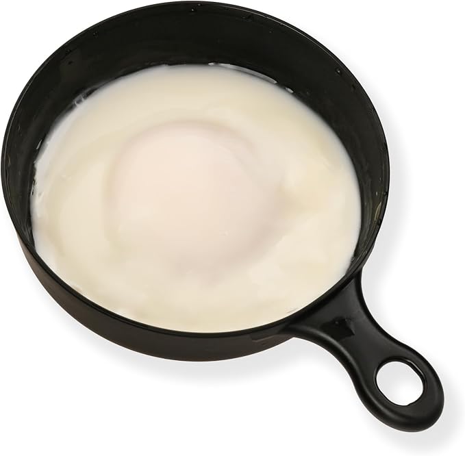 Microwave Oven Fried Egg Cooker - Made in Japan Egg Fryer Machine - Heat/Cold Resistant 140℃, -20℃ - Easy Use: Crack, Pour, Microwave - Ideal Kitchen Gadget for Quick Meals - 10.4cm x 5.3cm x 14.3cm