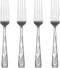Oneida Tuscany Dinner Forks Silverware Set for 4, Flatware | satin finish, dishwasher safe | cutlery set for kitchen and dining, utensil set, rust resistant, kitchen essentials