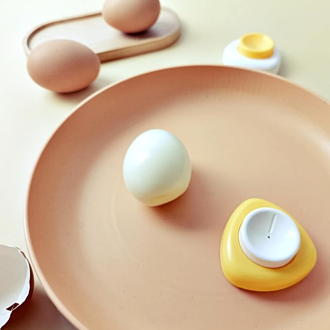 Magenetic Egg Piercer Tool for Raw Eggs to Get Good Hard Boiled Eggs, Egg Poker Pricker with Safety Lock Egg Pin, Easy Egg Peeler By Punching Hole at Bigger End of the Egg Before Boiling