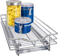 LYNK PROFESSIONAL® Pull Out Cabinet Organizer, Kitchen Slide Out Drawer | 11W x 21D chrome rollout shelf creates easy-access storage for cookware, pantry items and kitchen essentials inside cabinets