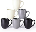 AmorArc 16 oz Coffee Mugs Set of 6, Large Ceramic Coffee Cups Set | Classic Coffee Mugs Set for Men,Women,Tea/Latte/Cappuccino/Cocoa. Dishwasher&Microwave Safe