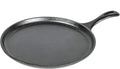 Lodge Round Seasoned Cast Iron Griddle 10.5 Inches - Round-Shaped, Pre-Seasoned Iron Griddle Pan - Non-Toxic, PFAS-Free Cookware - Compatible with Stovetop, Oven, Grill, or Campfire