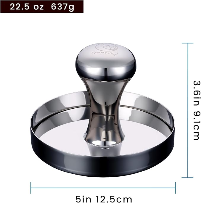 Gourmet Easy Hamburger Press Patty Maker & Smash Burger Press, 2-in-1 Combo | Heavy Duty Burger Mold with Patty Liner, Easy-Clean Design, Premium Mirror Polished, Dishwasher Safe, 5-Year Warranty
