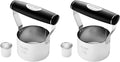 HULISEN 3 inch Biscuit Cutter, Stainless Steel Round Cookies Cutter with Soft Grip Handle, Gift Package (Pack of 2)