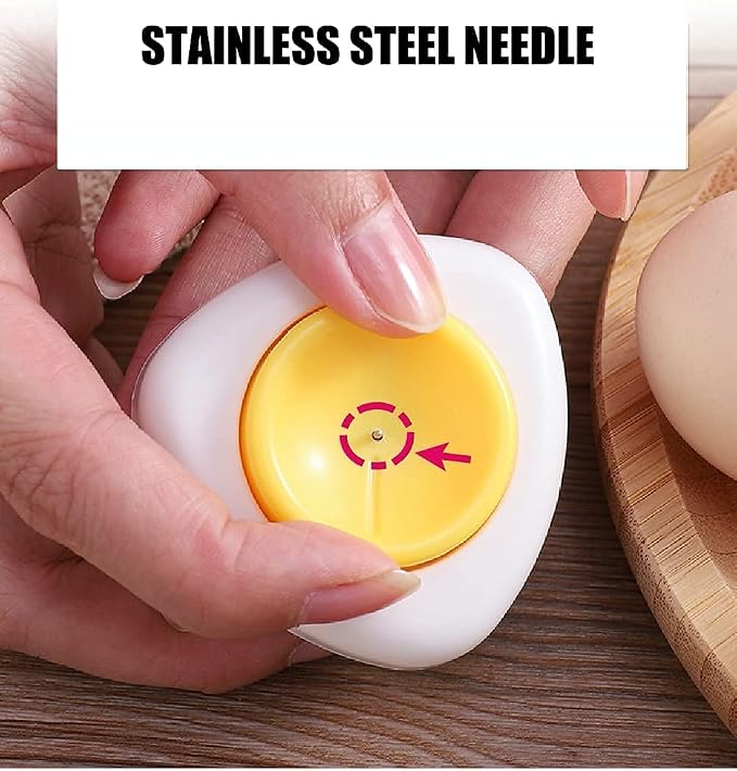 Jawbush Magnet Egg Piercer for Raw Eggs, with Magnetic Base and Safety Lock, Hard Boiled Egg Peeler, Egg Pricker to Get a Good Hard Boiled Egg