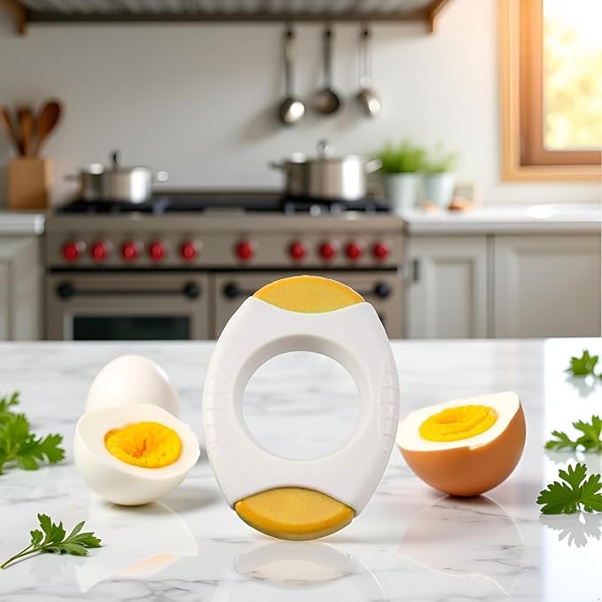 Yellow Egg Cracker Tool, Shell Opener Topper Cutter Separator for Quickly Cutting Off Tops of Eggs, Kitchen Gadgets Scissors