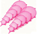 12 pcs Silicone Stretch lids set(6 Sizes,pink) | Reusable Food Storage Covers,Flexible to Fit All Shape of Containers,Food Cover to Keep Food Fresh