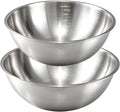 Gronivex Stainless Steel Mixing Bowls Set, 2-Piece (4.2 & 5.3 Qt) | Food-Grade Metal, Dishwasher Safety, Space-Saving – Extra-Large for Bread Dough, Whole Chicken & Big-Batch Cooking