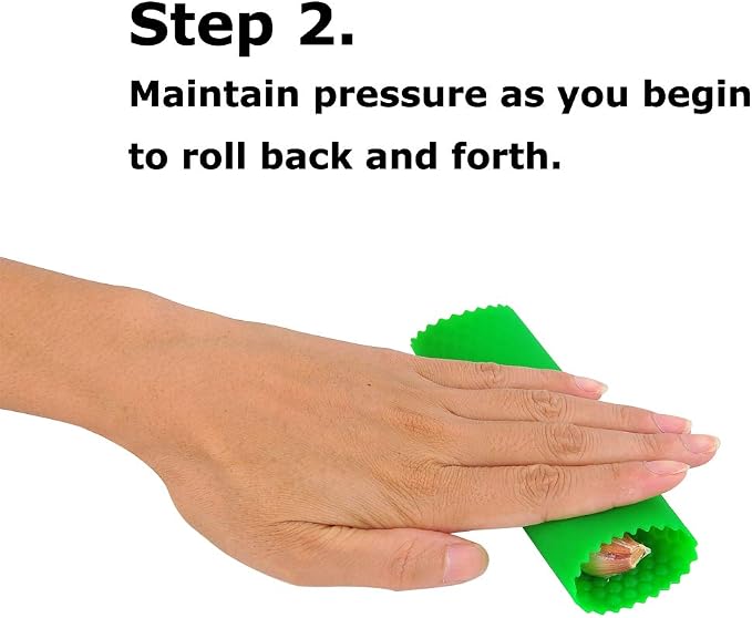 2 Set Peeler Silicone Easy Roll Tube Useful Garlic Odorfree Kitchen Tool (Yellow,Green)