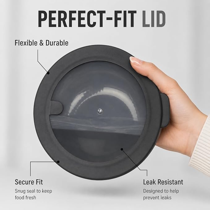 Pera Mixing Bowls with Lids, 8-Piece Airtight Leak-Proof Nesting BPA-Free Prep Bowl Set for Kitchen & Food Storage, Large 4200ml Capacity, Microwave & Dishwasher Safe