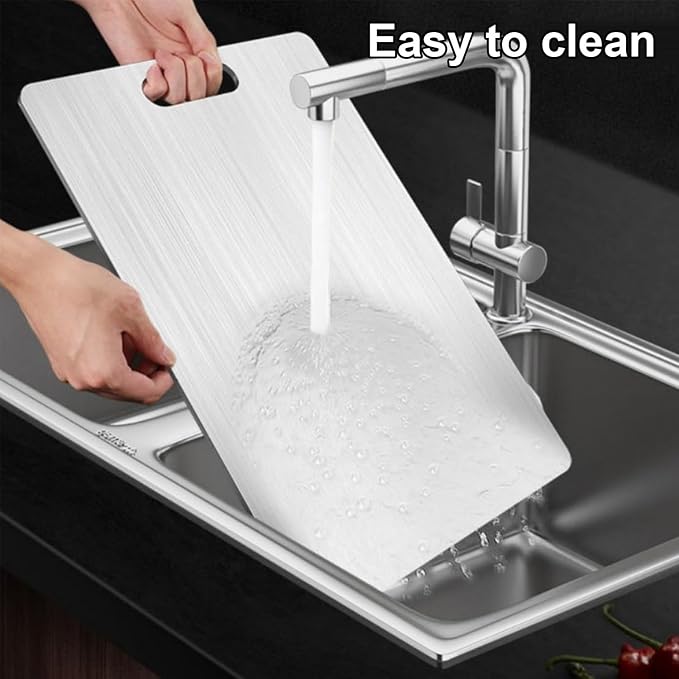 Titanium Cutting Boards for Kitchen, Non toxic Double-Side Available Chopping Boards, Easy to Clean and Store(3PCS-M+L+XL)