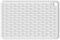 ME.FAN Silicone Dish Drying Mat for Kitchen Counter, Dish Drying Pad for Sink, Refrigerator or Drawer, Countertop Protection Pad S - 12'' x 8'' - White