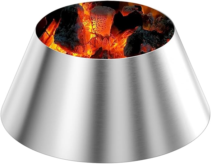 QuliMetal Stainless Steel BBQ Whirlpool for Weber Kettle 22 26.75 Inches | WSM, Big Green Egg, Kamado Joe, Weber Smokey Mountain Charcoal Briquet Holders, Kettle Charcoal Grill Accessories