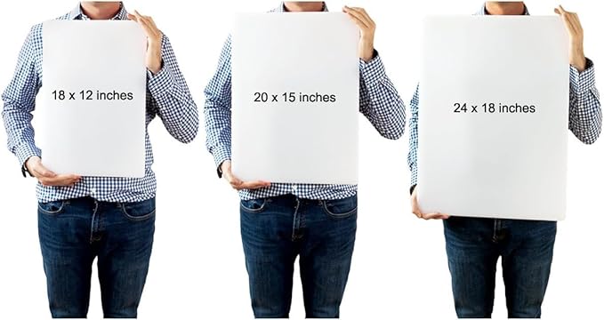Commercial Grade Red Cutting Board - 24 x 18 Extra Large 1/2" Thick for Meats, Superior HDPP Plastic, NSF and Food Service Ready