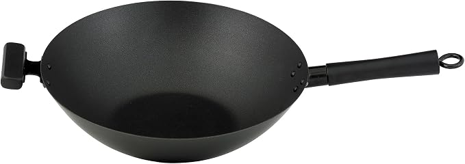 Helen's Asian Kitchen Premium Excalibur Non-Stick Wok, 14-Inch Flat Bottom