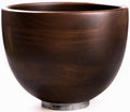 Biscuitique Premium Solid American Walnut Wood Mixing Bowl Compatible with Kitchen Aid Tilt-Head Models 4.5 Quart and 5QT Stand Mixer Wooden Bowls
