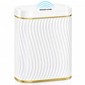 Bathroom Small Trash Can with Automatic Touchless Lid, 2.6 Gallon Smart Garbage Can Narrow Waterproof Trash Bin for Bedroom, Office, Living Room