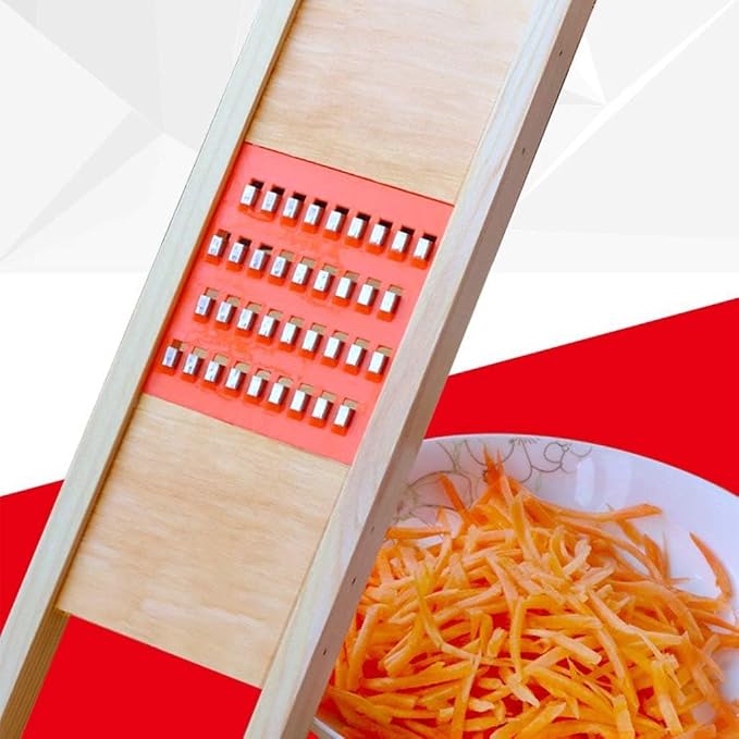 Cucumber Vegetable Slicer Salad Kitchen Wooden Shredder Cutter Grater Slicer