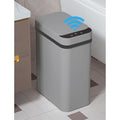 Yatmung 2.5 Gallon Motion Sensor Trash Can - Automatic Trash Can Touchless | Smart Trash Bin with Lid - Electric, Narrow, Plastic, Auto Open, Kitchen, Bedroom, Bathroom - Small Garbage Can ( Grey )