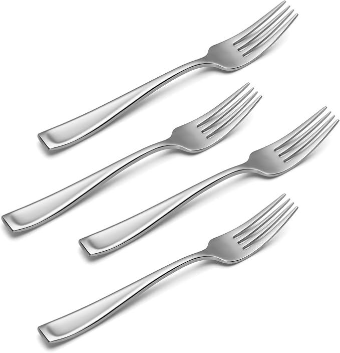 Oneida Moda Salad Forks, Stainless Set of 4