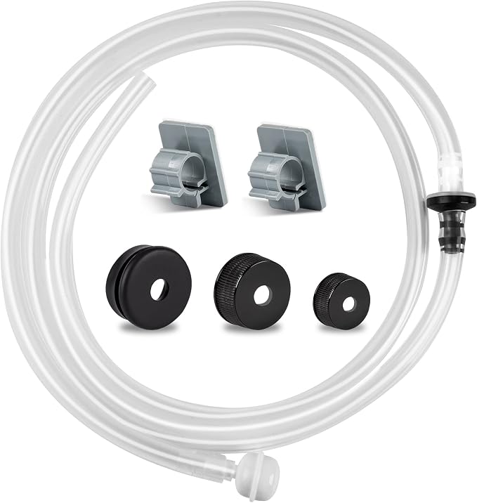 Yofidra Sink Soap Dispenser Extension Tube Kit (Anti-Backflow, 47") | Upgraded check valve, fits most soap containers, stable strong suction, no repeated tiny bottle refilling