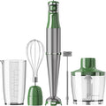 Turelar Immersion Blender Handheld 5 in 1 Hand Blender Set 1100W Heavy Duty | Trigger Variable Speed, Emulsion Stick Mixer with Food Processor, Whisk, Frother, for Soup, Puree, Baby Food, Anti-scratch