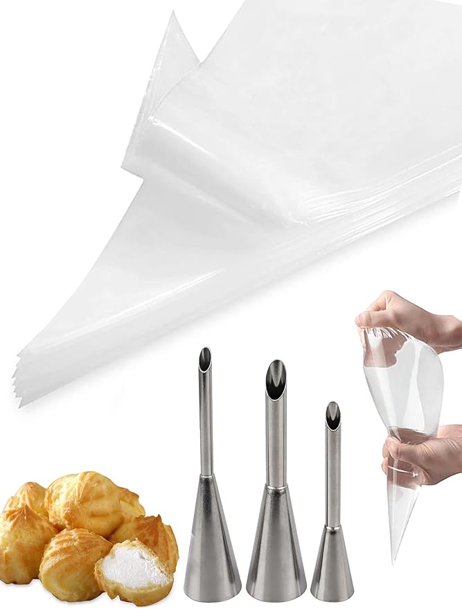 Donut Filler Injector Set, Bismark Piping Tips for Pastry Cream Filling