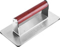 HULISEN Stainless Steel Bacon Press, 9 Inch Large Heavy Duty Burger Press with Wood Handle, Non-stick Grill Press for Griddle, Steak Weight Griddle BBQ Accessories for Panini, Sandwiches, Gift Package | Wood Handle, Long Rectangular Flat Edge, Reduce B...