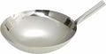 Winco 16" Nailed Joint Stainless Steel Wok | Great for Stir Fry, Sauteing, Frying and Restaurant Kitchens