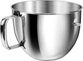 7QT Stainless Steel Mixer Bowl for Kitchenaid Stand Mixers, Kitchen Aid Mixing Bowl for 7QT Lift Mixer with Handle, Compatible with KSM70SKXXBK, Dishwasher safe