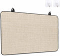 Stove Top Covers for Electric Stove 31x24 Inches, Vintage Cream HeatResistant Glass Cooktop Protector, Farmhouse Retro Solid Color Linen Texture Ceramic Stovetop Countertop Covers Mat, Oven Cover