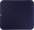 MicoYang Silicone Dish Drying Mat for Multiple Usage,Easy clean,Eco-friendly,Heat-resistant Silicone Mat for Kitchen Counter or Sink,Refrigerator or Drawer Liner Navy Blue 2XL 24 inches x 18 inches