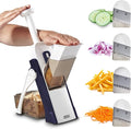 DASH Safe Slice Mandoline for Vegetables, Meal Prep & More with 30+ Presets & Thickness Adjuster, Midnight Navy