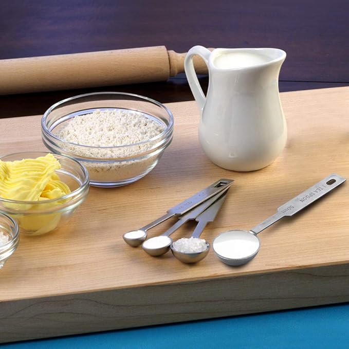 5PCS Measuring Spoons Set, Include 1/8,1/4,1/2,1 tsp, and 1tbsp Cup | Measuring Spoons Set,Includes 1/8 tsp,1/4 tsp,1/2 tsp,1 tsp,1 tbsp,Stainless Steel measuring cups, Teaspoon for Measure